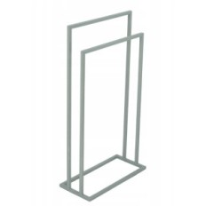 Modern stand towel hanger 2 Summer Metal Loft Silver 010 / W-16-2W-84S