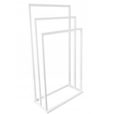 Modern stand towel hanger 3 Summer Metal Loft 011 / W-16-3W-84S white