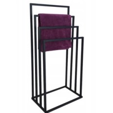 Moderní stojanový věšák 4 Letní kovový loft 006 / W-16-4W-94C černá