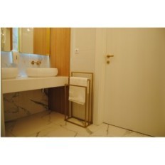 Modern stand towel hanger 3 Summer Metal Loft Gold 008 / W-16-3W-84Z