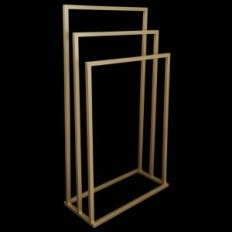 Modern stand towel hanger 3 Summer Metal Loft Gold 008 / W-16-3W-84Z