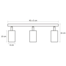 Modern hanging lamps Roller 3L 06 / 3LB
