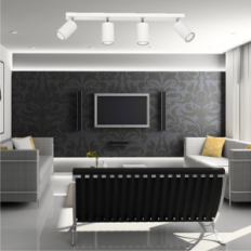 Lampada a sospensione moderna Loft Tuba 4L 06 / 4LB