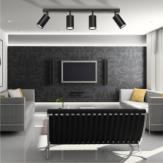 Modern Hanglamp Loft Tuba 4L 06 / 4LC