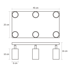 Lâmpadas de suspensão modernas Loft Roller 6P 05 / 6PB