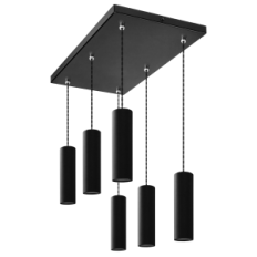 Lâmpada de suspensão moderna Loft Roller 6P 05 / 6PC