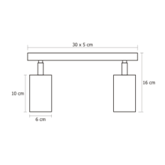 Lampada a sospensione moderna Loft Tuba 2 06 / 2b