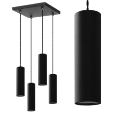 Modern Hanging Lamp Loft Roller 4p 05 / 4pc