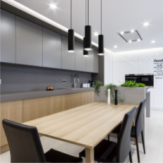 Modern Hanging Lamp Loft Roller 4p 05 / 4pc