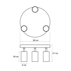 Modern Hanging Lamp Loft Roller 3p 05 / 3pc