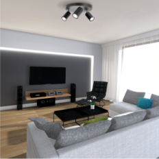 MODERN LAMPS, BELEÉRTVE A LOFT ROLLER 3P 05 / 3PC-T