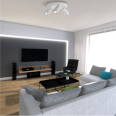 Modern Hanging Lamp Loft Roller 3p 06 / 3PB