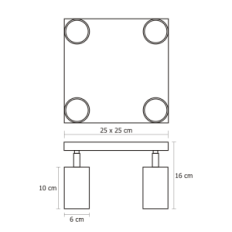 Moderni Hanging Lamps Loft Roller 4P 06 / 4PB