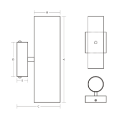 Moderne Lampen Wandleuchte 08 / 1b