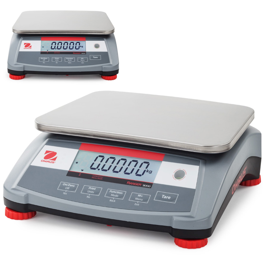 Industrial Lentelės masto elektroninis kompaktiškas Ranger 3000 3kg / 0.1g - OHAUS R31p3