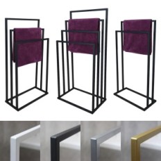 Modern stand towel hanger 3 Summer Metal Loft black 005 / W-16-3W-84C