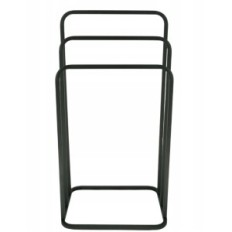 Moderner Stand Tuch-Kleiderbügel 3 Gras rund abgerundet Metall Loft schwarz 017 / w-16-3w-88c