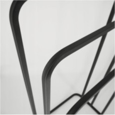 Stand Stand Hanger 3 Grass Ronde Armée en métal arrondi noir 017 / W-16-3W-88C