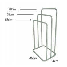 Modern stand Towel hanger 3 Summer rounded metal Loft Silver 023 / W-16-3W-88S