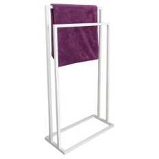 Moderne stativ håndklædehænger 2 sommer metal loft hvid 001 / w-16-2W-84b