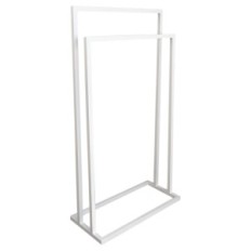 Moderni jalustapyyhe Hanger 2 Kesämetallitalo White 001 / W-16-2W-84B