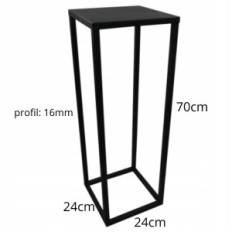 Moderne Flowerbed Loft Black 153 / K-16-1P-70C