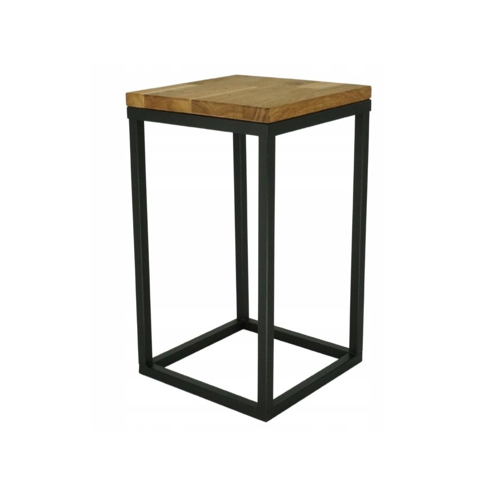 Moderne bloembed loft zwart houten tafelblad 161 / k-16-1P-40CD