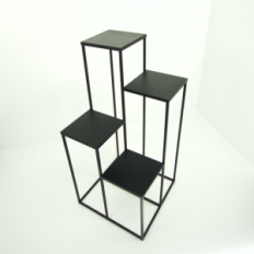 Moderno a fiori da allevamento nero 039 / K-12-4K-75C