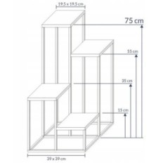 Moderni kukkapenkki Black 039 / K-12-4K-75C
