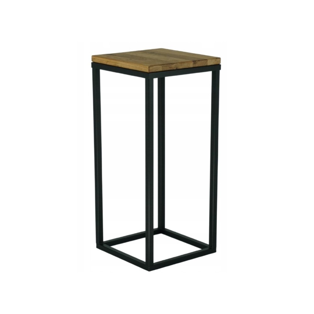 Moderne bloembed loft zwart houten tafelblad 162 / k-16-1P-60CD