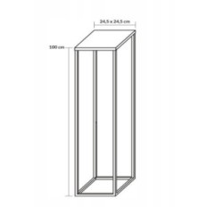 Moderne Flowerbed Loft Black 035 / K-12-1P-100C