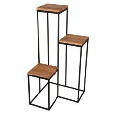 Moderne Flowerbed Loft sort træbord TOP 047 / K-12-3K-100CD