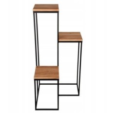 Modern Blomsterbädd Loft Svart Träbord Topp 047 / K-12-3K-100cd