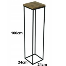 Modern flowerbed Loft Black wooden table top 045 / K-12-1P-100CD