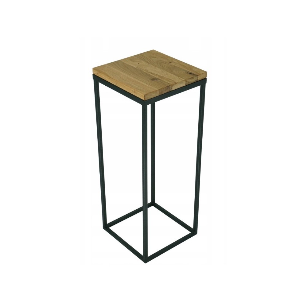 Table de table en bois noire de Loft Moderne Berceau de fleurs Haut 043 / K-12-1P-70CD