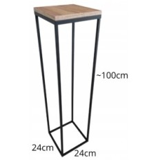 Modern Flowerbed Loft Black Simple 055 / K-12-1P-100CB