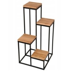 Moderni cvjetni krevet crna drvena tablica top 049 / k-12-4k-75cd