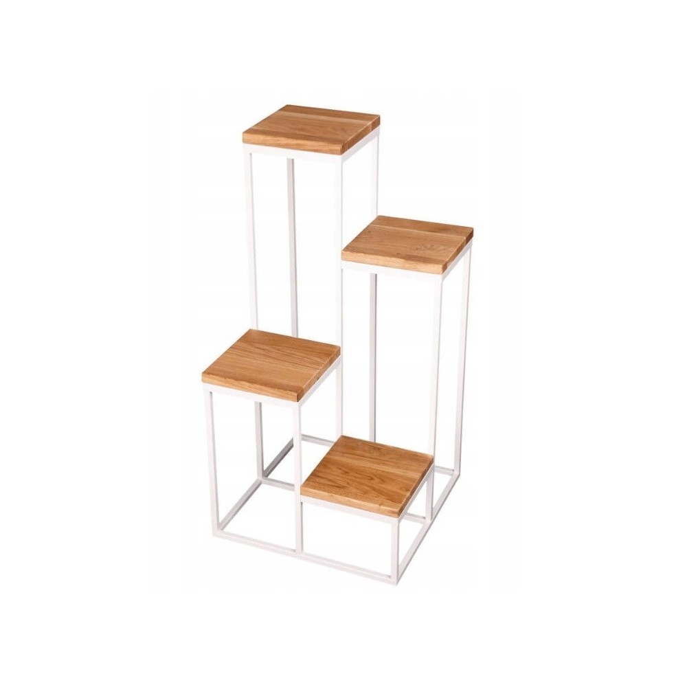 Moderne blomsterbed Loft Hvit Trebord Topp 049 / K-12-4K-75CD