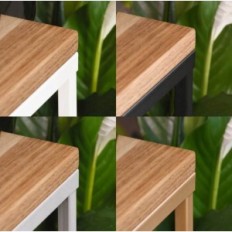 Modernes Blumenbett Loft weißes Holztisch-Top 049 / k-12-4K-75CD