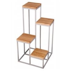 Moderna mesa de madera de plata macizo de plata 079 / K-12-4K-75SD