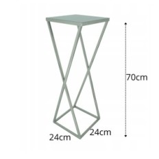 Modern Blomsterbädd Loft Silver Xena 260 / K-12-1P-70S