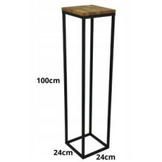 Kaasaegne lillepeenrast Black puidust tabel Top 165 / K-16-1P-100cd