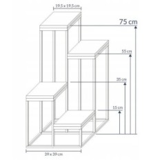 Modern Blomstret Loft Hvit Blarbar, enkel 029 / K-12-4K-75BB