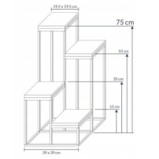 Moderne Flowerbed Loft Golden Simple 119 / K-12-4K-75ZB