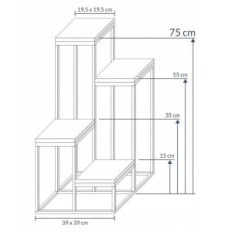 Modern Blomsterbädd Loft Golden Simple 119 / K-12-4K-75ZB