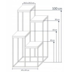 Modern Blomstret Loft Hvit Blarbar, enkel 030 / K-12-4K-100BB