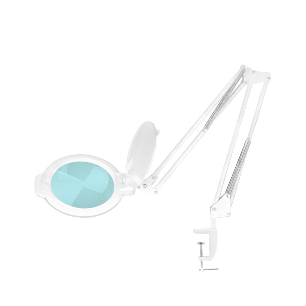 Lâmpada de aumento LED Moonlight 8013/6 branca para mesa — vista lateral