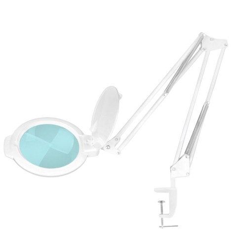 GLOW LED nagyítólámpa Moonlight 8013/6 "fehér" asztali kivitel — oldalnézet