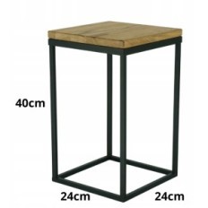 Modernes Blumenbett Loft Black Table Table Simple 041 / K-12-1P-40CD