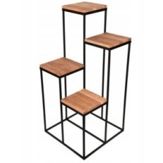 Modern flowerbed Loft Black wooden table top 050 / K-12-4K-100CD